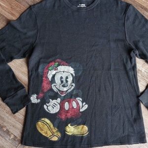 VINTAGE Disney Christmas Mickey Mouse Thermal